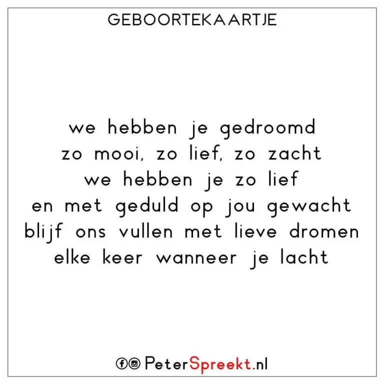 Geboortekaartje