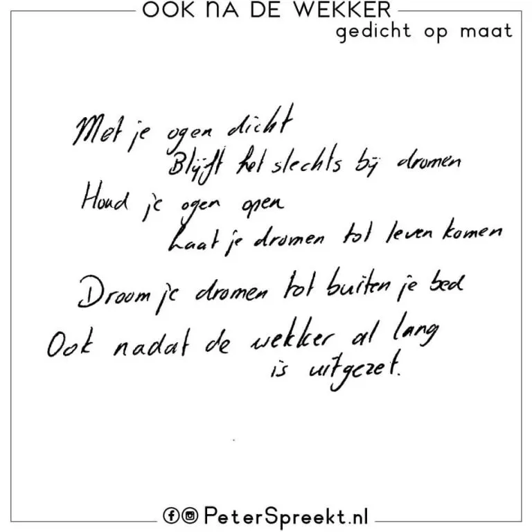 Gedicht op maat